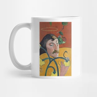 Self-Portrait with Halo and Snake by Paul Gauguin Mug